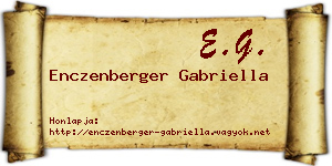 Enczenberger Gabriella névjegykártya